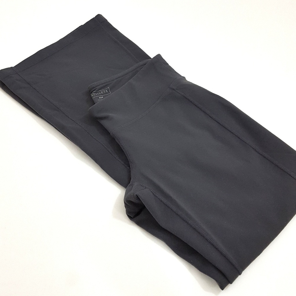 {Athleta} Dark grey sport flare pants XSP